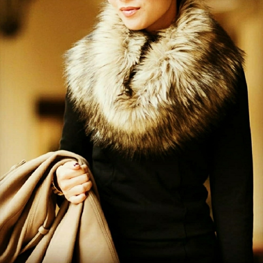 FAUX FUR INFINITY SCARF